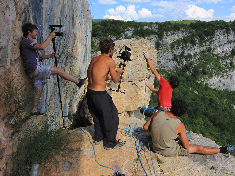 Casio shooting in Vercors cliffs