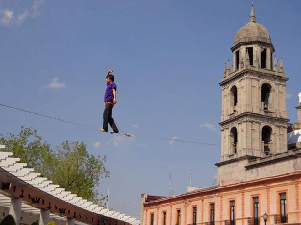 Highline dans la ville de Toluca