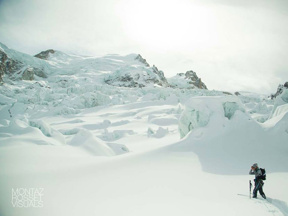 Au beau milieu du massif du Mont-Blanc