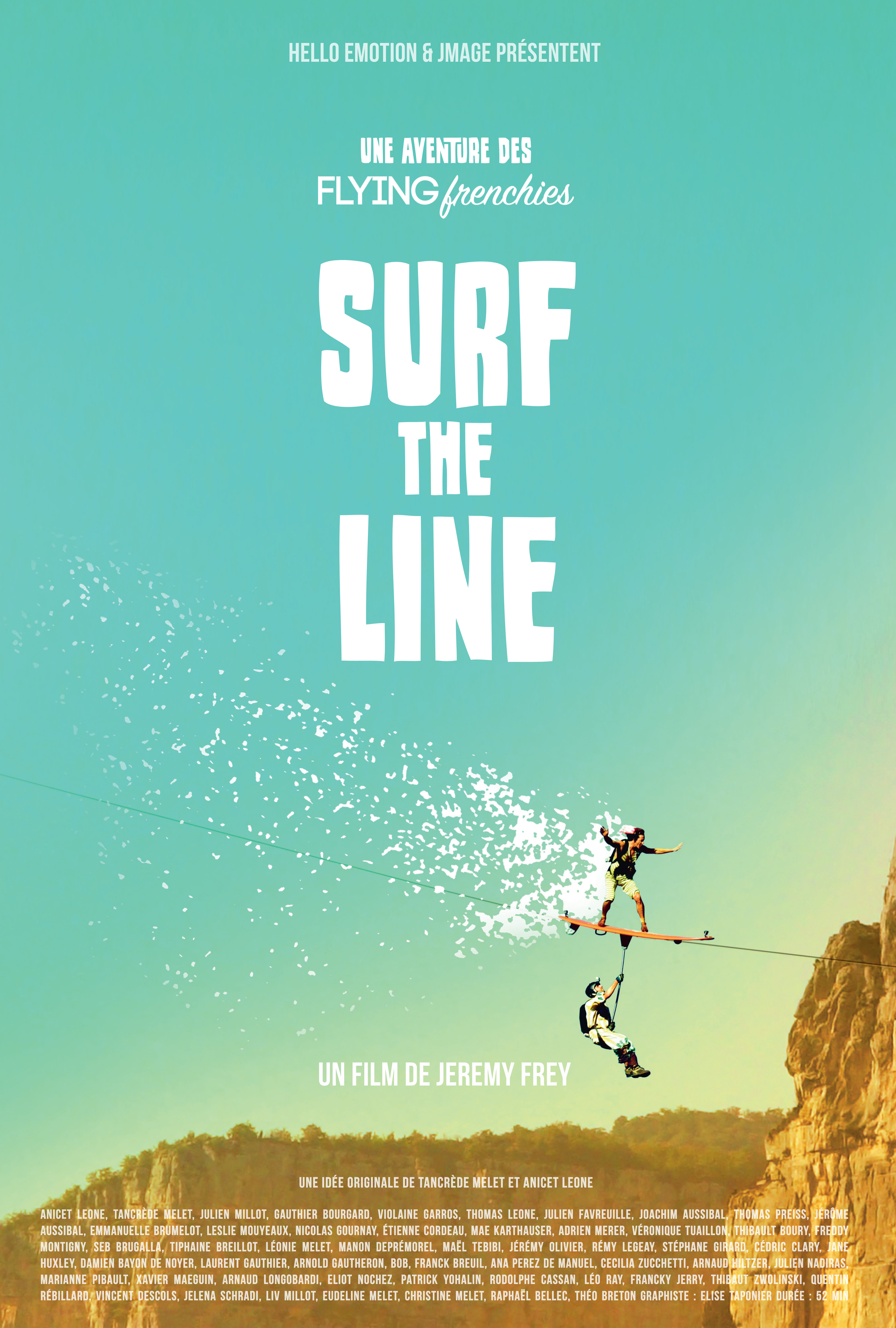 L'affiche du film Surf The Line des Flying Frenchies Surf The Line Flying Frenchies