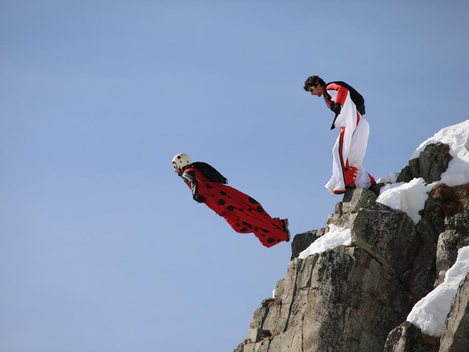 Wingsuit exit, Brevent